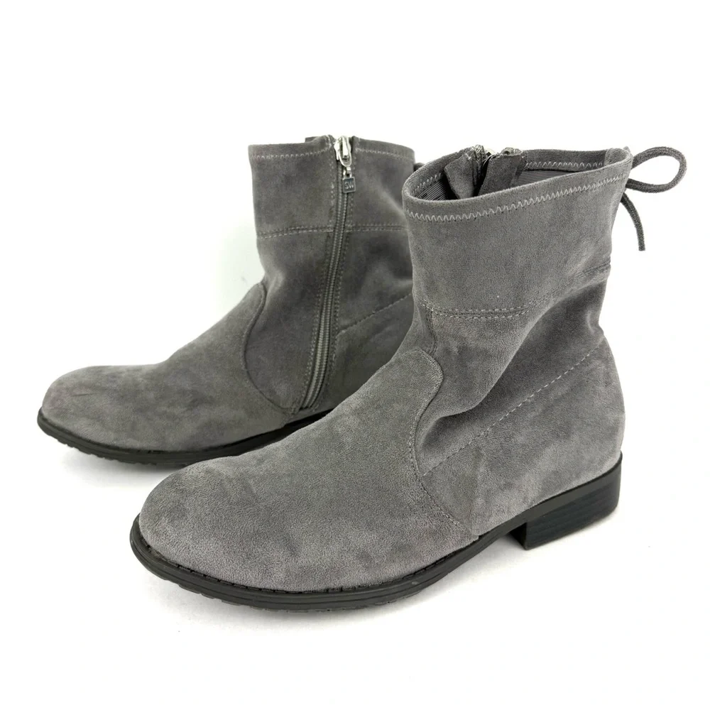Stuart Weitzman Girls Lowland Mid MM Gray Boots